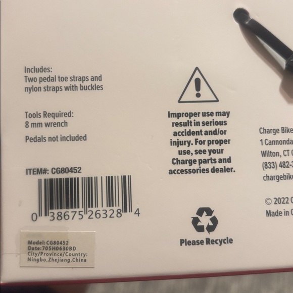 Charge Pedal Bike Toe Clips - Picture 2 of 2